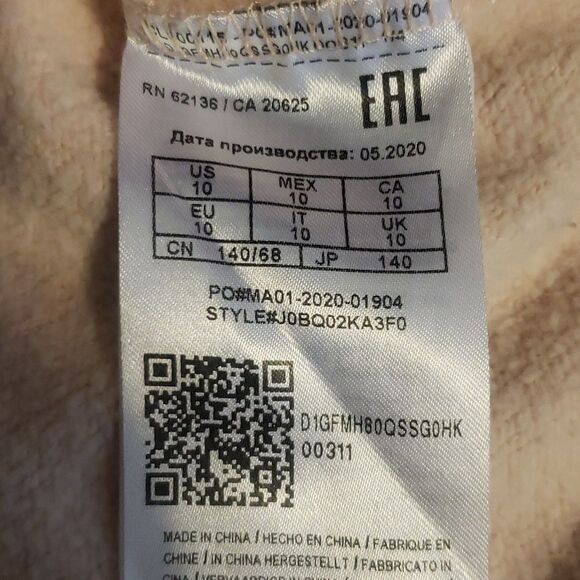 Guess Women's 10 Mesh & Pink Cropped Sweater - Picture 13 of 14